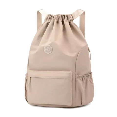 Sac à Dos à Cordon à la Mode pour Hommes Femmes Sac de Sport Léger en Nylon Hydrofuge Sac de Gym pour Entraînement de Football Sac à Dos de Voyage Loisirs