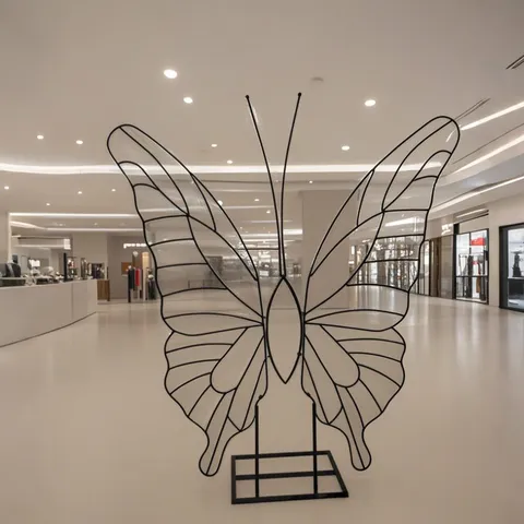 Decoración de Boda de Mariposa 3D Gigante Soporte de Flor de Rosa de Seda Artificial para Accesorio de Diseño de Escenario de Escaparate Conjunto de Marco de Mariposa