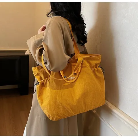 Waterproof Large Capacity Nylon Travel Bag Women Casual Shoulder Bag Tote Bag For Vacation Commuting Weekend Trip Shopping