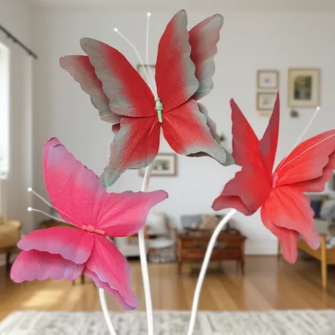 Verloop 3D Vlinder Papierkunst Bruiloft T-Stage Weg Lood Rekwisiet Etalage Achtergrond Hangend Ornament Feest Decoratie