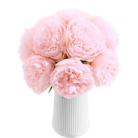 Artificial Silk Ranunculus Flower Bouquet European Style Peony Floral Arrangement for Home Wedding Party Decor