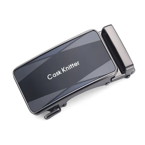 Classic Men Zinc Alloy Automatic Belt Buckle Electroplated Gunmetal Gray Replacement Slider Buckle Belt Accessories