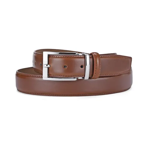 Men's Genuine Leather Belt Business Casual Cowhide Waistband For Men With Alloy Pin Buckle Smooth Surface Versatile Belt
