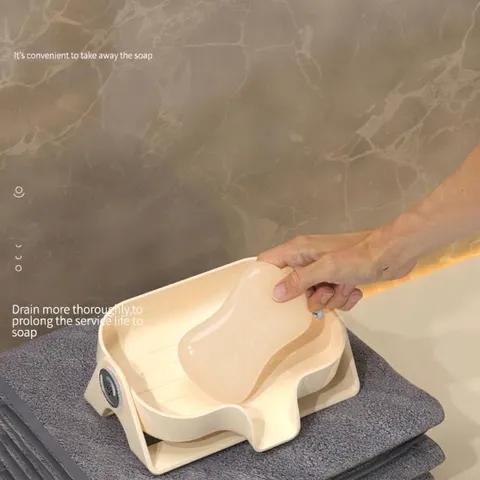 Modernes Entwässerungs Seifenschale Kunststoff Luxus Selbstentwässernder Seifenhalter Für Badezimmer Küche Arbeitsplatte Seifenbox