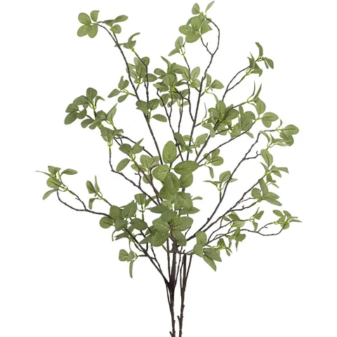 Nordisch Minimalistisch Künstlich Eukalyptus Blätter Stiel Realistisch Kunststoff Seidenblume Grün Ast Für Zuhause Geschäft Hochzeit Schaufenster Dekoration