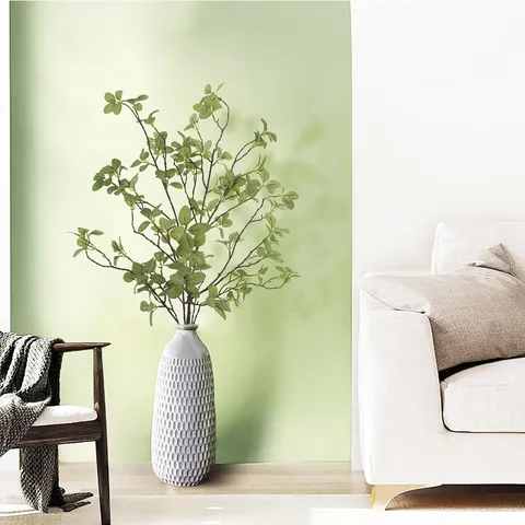 Nordisch Minimalistisch Künstlich Eukalyptus Blätter Stiel Realistisch Kunststoff Seidenblume Grün Ast Für Zuhause Geschäft Hochzeit Schaufenster Dekoration