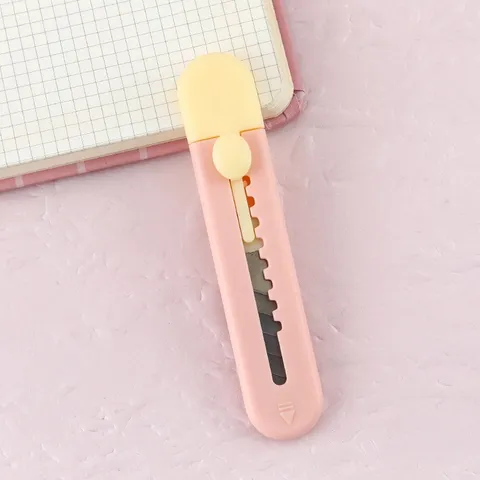 Mini Bonbonfarbe Teppichmesser Schüler Handbuch Papiermesser Express Paketöffner Büro Schreibwaren