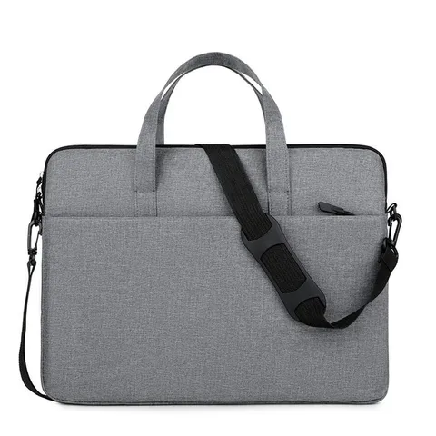 Borsa per Laptop in Tessuto Oxford Impermeabile Minimalista Borsa a Tracolla da Lavoro Custodia per Computer per Uomini Donne