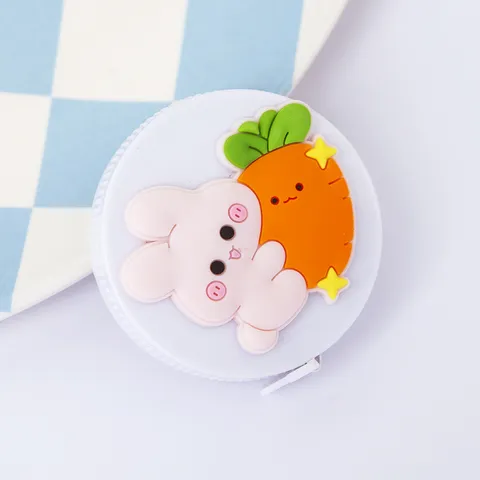 Metro a Nastro Morbido con Animali dei Cartoni Animati Righello di Misurazione del Corpo Retrattile Portatile Metro in Plastica Mini Doppia Faccia per Vestiti