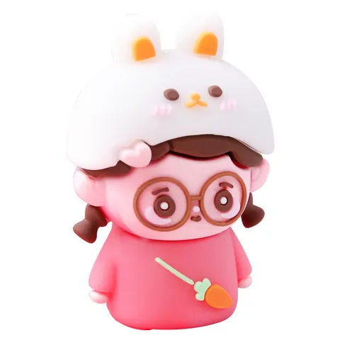 Taille-crayon de Dessin Animé Créatif Portable Avec Mignons Motifs en Silicone Animal Papeterie Pratique pour Étudiants et Belle Décoration de Bureau