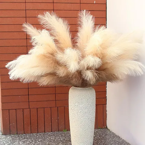Χνουδωτό Τεχνητό Pampas Grass Μεγάλα Ψεύτικα Φυτά Καλαμιού Boho Διακόσμηση Για Βάζο Σπίτι Γάμος Πάρτι Σαλόνι Βιτρίνα Διακόσμηση