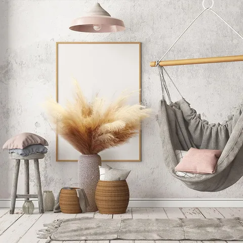 Χνουδωτό Τεχνητό Pampas Grass Μεγάλα Ψεύτικα Φυτά Καλαμιού Boho Διακόσμηση Για Βάζο Σπίτι Γάμος Πάρτι Σαλόνι Βιτρίνα Διακόσμηση