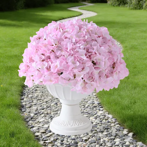 Simulation Mallorca Hydrangea Satin Flower Wedding Flower Ball For Arch Road Guide Table Centerpiece Home Decor