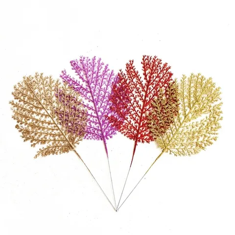 Künstliche Weihnachts-Glitzer-Kiefernnadel Kunststoff Deko-Zweig Für Heim Weihnachtsbaum Dekoration Party Schmuck