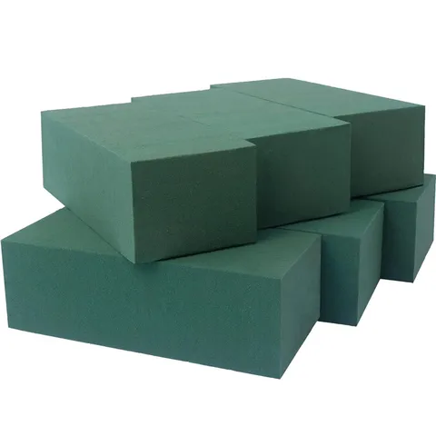 Green Grey Floral Foam Block Wet Dry Flower Arrangement Sponge Brick For Florist Wedding Party Decor Flower Packaging