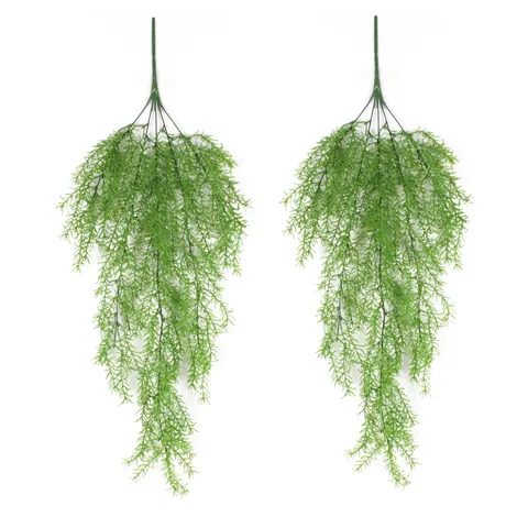 Τεχνητό Snapdragon Pine Needle Hanging Rattan Plastic Fake Plant Greenery For Home Wall Background Decor