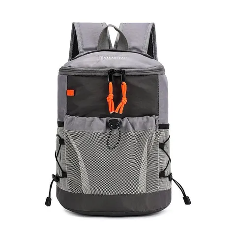Damen Japanischer Gorpcore Outdoor Leicht Rucksack Kontrastfarbe Wandern Reisen Schultasche Mit Netztaschen Nylon Gewebe