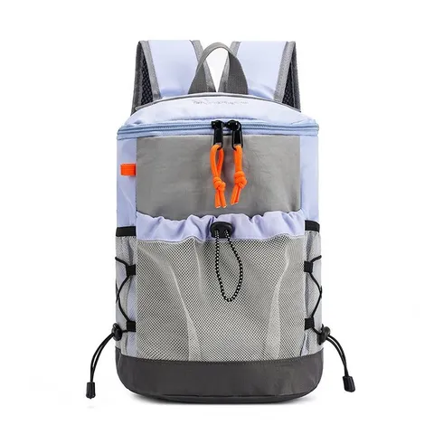 Damen Japanischer Gorpcore Outdoor Leicht Rucksack Kontrastfarbe Wandern Reisen Schultasche Mit Netztaschen Nylon Gewebe