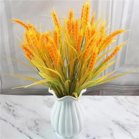 Realistic Artificial Wheat Ears Stalks Fake Rice Plant For Home Table Decor Photography Props Harvest Garden Decoration
