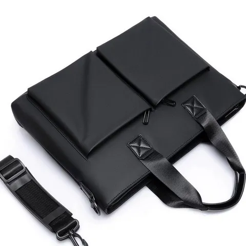 Men Business Briefcase Large Capacity Oxford Cloth Laptop Bag Minimalist Casual Shoulder Messenger Bag For Daily Commute