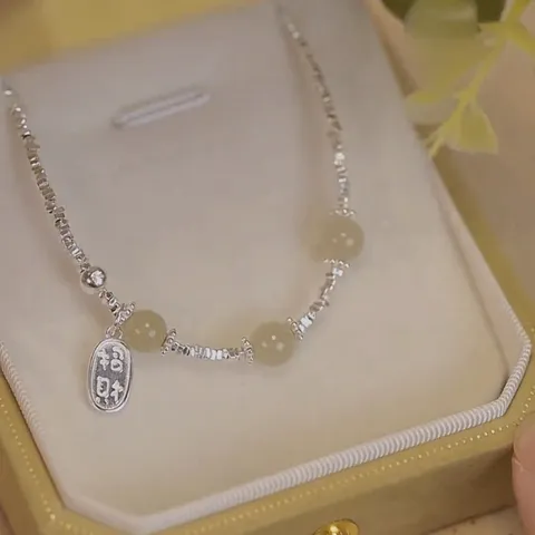 Neuer Chinesischer Stil Glücksbringer Fußkettchen Vintage Silber Perlen Fußkette High End Schmuck Für Damen
