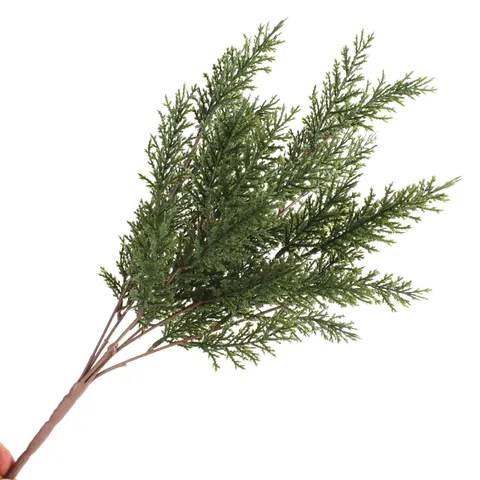 Artificial Pine Needles Branches Plastic Fake Pine Sprays For Christmas Wedding Home Garden Decoration Greenery Crafts
