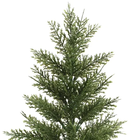 Mini Artificial Christmas Tree Cedar Potted Plant For Home Office Desktop Decor Small Green Pine Tree With Pot
