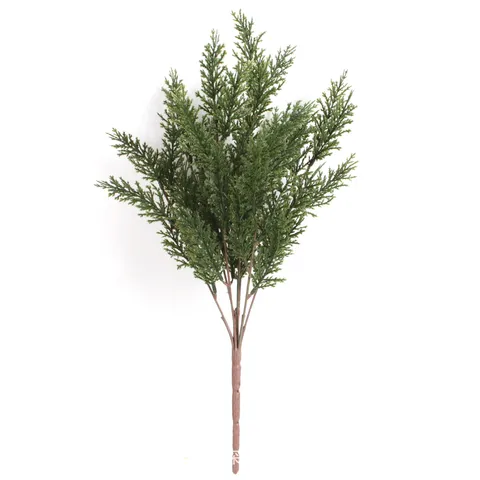 Artificial Pine Needles Branches Plastic Fake Pine Sprays For Christmas Wedding Home Garden Decoration Greenery Crafts