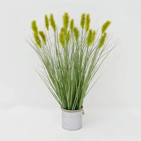 Artificial Reed Grass Onion Grass Realistic Foxtail Grass For Photography Props Wedding Soft Decor Plastic Green Plants