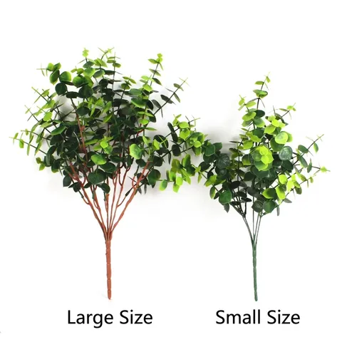 Artificial Eucalyptus Money Leaf Bundle Realistic Simulation Plant For Indoor Home Decor Wedding Party Office Greenery Arrangement
