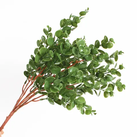 Nordic Artificial Eucalyptus Leaves Soft Rubber Greenery Plant Branch For Home Wedding Window Display Interior Decoration