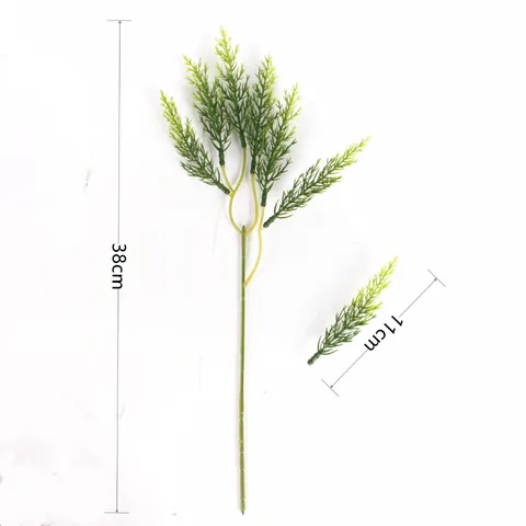 Artificial Pine Needles Branch Fake Pine Branches Greenery Stem For Christmas Wedding Home Decor Craft Floral Arrangement