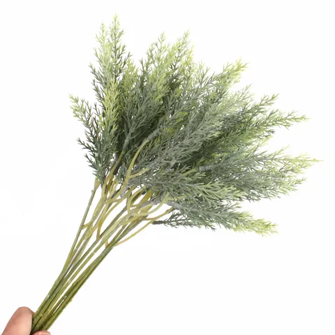Artificial Pine Needles Branch Fake Pine Branches Greenery Stem For Christmas Wedding Home Decor Craft Floral Arrangement