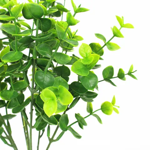 Artificial Eucalyptus Leaves Branches Fake Greenery Plants For Home Decor Office Wedding Floral Arrangement Green
