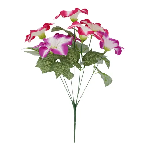 Artificial Morning Glory Flower Bouquet 7 Forks Silk Fake Trumpet Flowers For Living Room Outdoor Home Decor