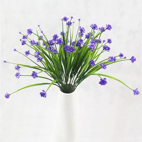 7-Fork Artificial Peony Simulation Flower Bunch Plastic Spring Grass Fake Flowers For Home Garden Outdoor Wedding Decor