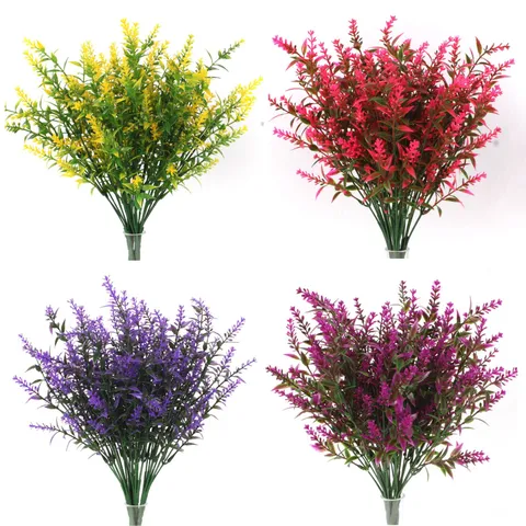 Artificial Foxtail Grass Lavender Bouquet For Wedding Home Office Desk Decoration Multiple Colors Plastic Flowers