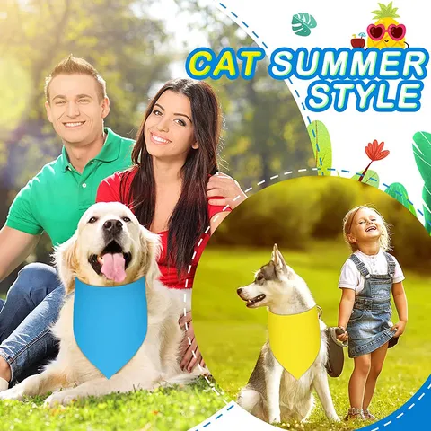 Moda Animale Domestico Cane Sciarpa Triangolare Carino Cucciolo Bavaglini Poliestere Stampato Animale Saliva Asciugamano Uso Quotidiano Accessori