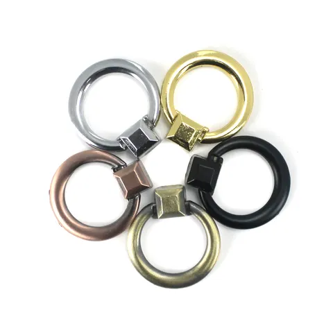 Tirador de Anillo de Aleación de Zinc para Puerta de Armario Cajón Tirador de un Solo Agujero Moderno Minimalista Herraje para Muebles