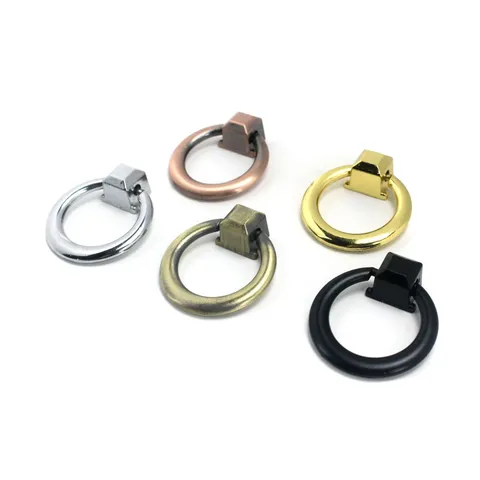 Tirador de Anillo de Aleación de Zinc para Puerta de Armario Cajón Tirador de un Solo Agujero Moderno Minimalista Herraje para Muebles