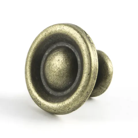 Vintage Zinc Alloy Cabinet Knobs Antique Bronze Single Hole Furniture Pull Handle Ball Shaped Hardware For Drawer Wardrobe Door Cupboard