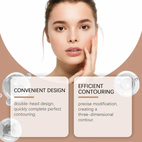 Dual Ended Contour And Highlighter Stick Cream Waterproof Long Lasting Facial Sculpting Makeup Pen