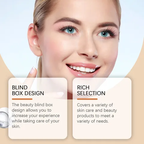 Ensemble de Boîte Cadeau Mystère de Soins de la Peau et de Maquillage Multifonctionnel Kit de Beauté de Soins du Visage Hydratant pour Femmes