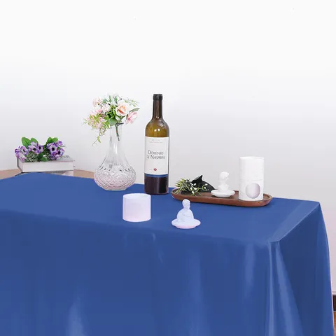 Mantel Cuadrado de Satén Cubierta de Mesa de Color Sólido Para Fiesta de Bodas Banquete Comedor Decoración de Mesa de Cocina