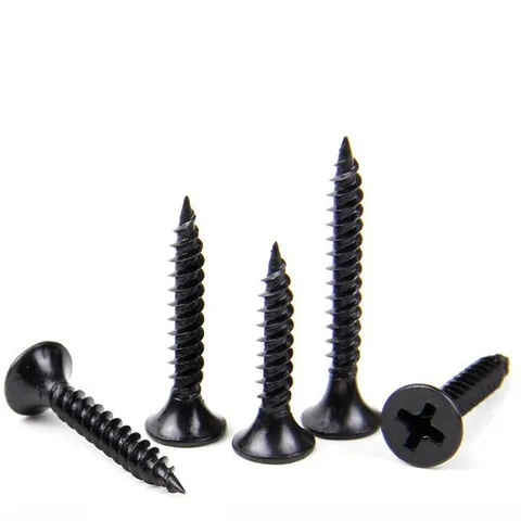 Carbon Steel Cross Countersunk Head Self-Tapping Screws Furniture Hardware Fasteners Black Bronze Silver Plated Screws
