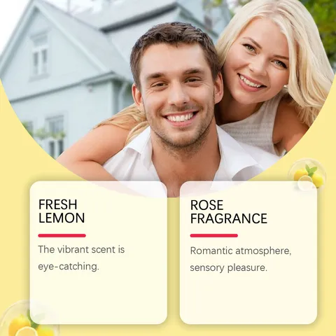 Lemon Rose Romantic Perfume Long Lasting Fresh Floral Fragrance Natural Spray Glass Bottle Gift For Women