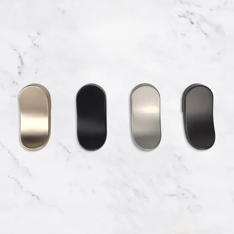 Tirador de Mueble Moderno Minimalista de Aleación de Zinc para Armario Cajón Guardarropa Hardware Tirador en Arco de un Solo Agujero