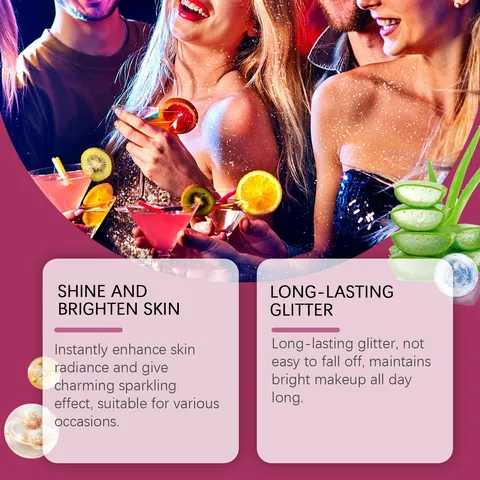 EelHope Shiny Glitter Spray For Body And Hair Stage Makeup Shimmer Highlighting Mist For Music Festivals Rave Party Club Wear