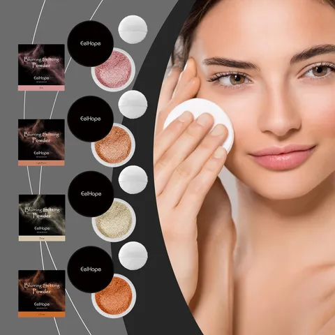 Polvos Fijadores Difuminadores Impermeables De Larga Duración Control De Grasa Acabado Mate Polvo Compacto Facial Maquillaje