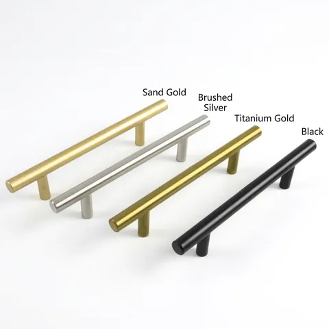 Modern Minimalist Stainless Steel Long Strip Cabinet Handle Furniture Drawer Wardrobe Door Pull Brushed Silver Black Gold Hardware